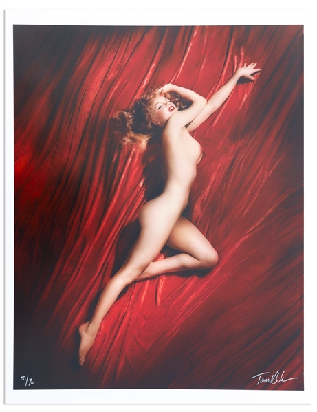 Tom Kelley Limited Edition Giclee Photograph of Marilyn Monroe -- Beautiful ''Pose #2'' Photo Measures 17'' x 22''