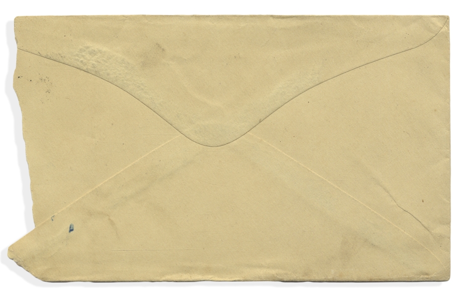 George Custer Handwritten Envelope Addressed to his Wife, ''Mrs. Genl Custer''