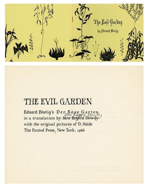 Edward Gorey Signed Collection of His First Fantod Press Book Set From 1966 -- Complete First Edition Limited Set in Original Envelope