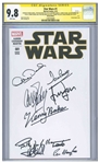 Star Wars #1 Signed by 10 of the Cast: Harrison Ford, Mark Hamill, Carrie Fisher, Peter Mahew, Anthony Daniels, David Prowse, Kenny Baker, Billy Dee Williams, Jeremy Bulloch, and Ian McDiarmid