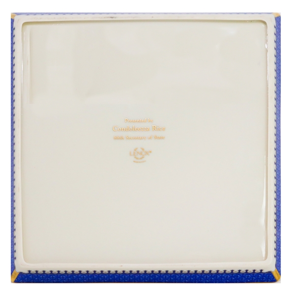 Beautiful Lenox Gift Tray Made for the 66th Secretary of State, Condoleezza Rice