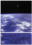 Bruce McCandless Signed 16 x 16 Canvas of Him Performing the First Untethered Spacewalk