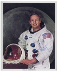 Neil Armstrong Signed 8 x 10 NASA White Spacesuit Photo -- Uninscribed & With JSA COA -- Near Fine Condition