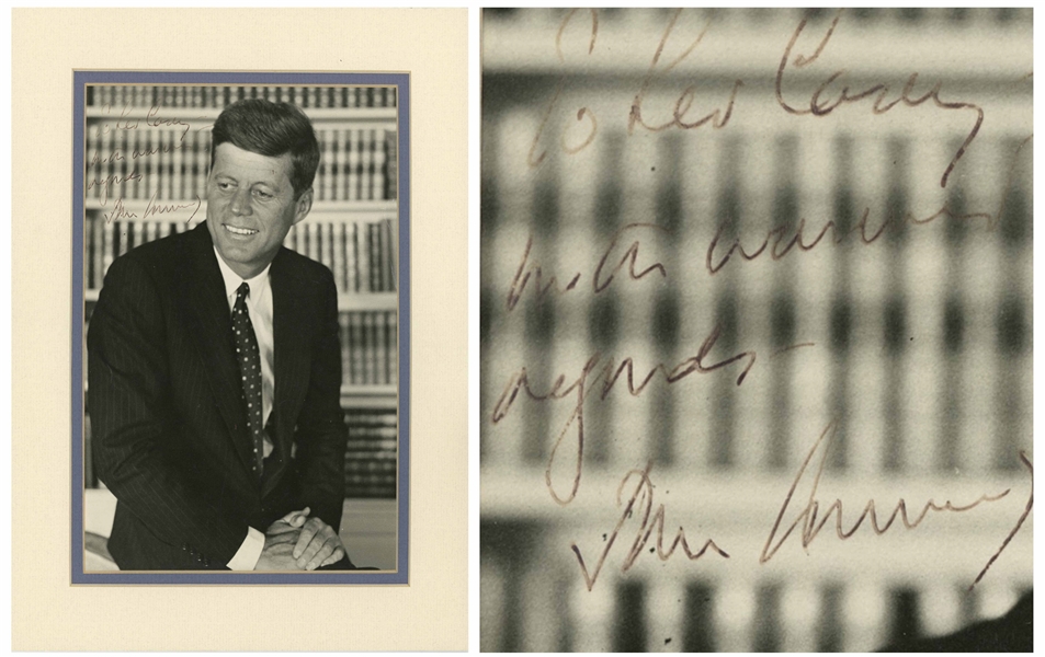 John F. Kennedy Signed 8'' x 10'' Photo -- With University Archives COA