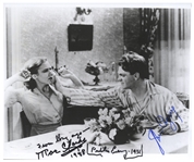 James Cagney and Mae Clarke Signed 10 x 8 Photo From The Public Enemy of the Notorious Grapefruit Scene -- With JSA COA