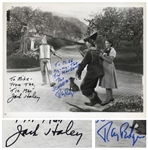 Ray Bolger and Jack Haley Signed 10 x 8 Wizard of Oz Photo