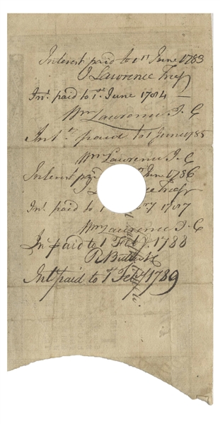 Revolutionary War Bond Issued to a Continental Army Soldier in the Connecticut Line