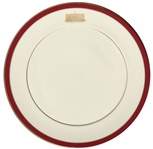 Ronald Reagan Commemorative China Plate for the First Ladies Breakfast -- Bordered in Reagan Red