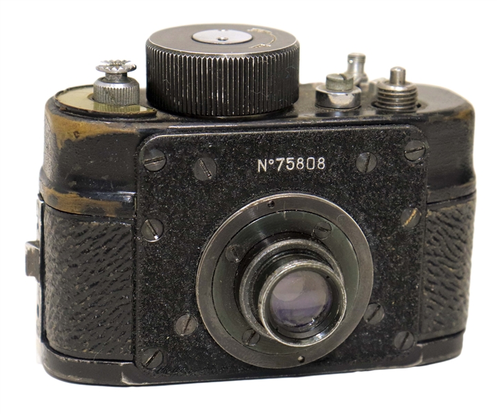 Soviet Spy Camera Purse Circa Late 1950s -- The Famous AJAX-12 System