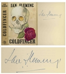 Ian Fleming Signed First Edition, First Impression of Goldfinger in Original Dust Jacket -- Near Fine Condition -- With University Archives COA