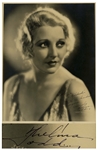 Thelma Todd Signed 11 x 14 Photo by Photographer John Miehle