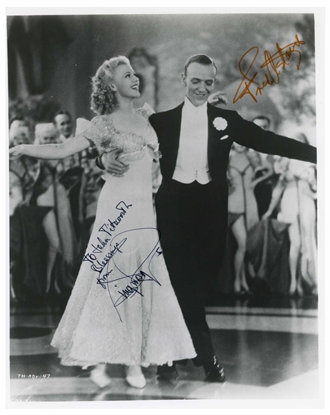Fred Astaire and Ginger Rogers Signed 8'' x 10'' Photo From ''Top Hat'' -- With JSA COA