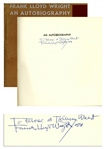 Frank Lloyd Wright Signed An Autobiography