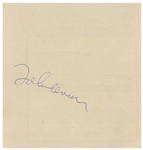John Lennon Signature, Without Inscription -- Acquired in 1974 in Las Vegas During Lennons Lost Weekend -- With Roger Epperson COA.