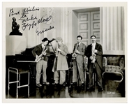 Groucho and Zeppo Marx Signed 10 x 8 Photo From the Marx Brothers Film Monkey Business