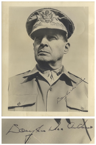 General Douglas MacArthur Signed 8'' x 10'' Photo