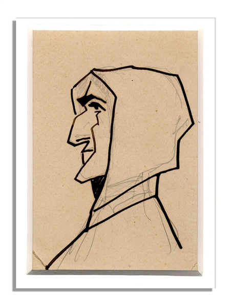 Opera Legend Enrico Caruso Hand-Drawn Sketch