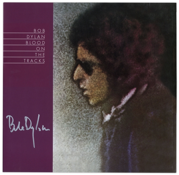 Bob Dylan Signed Album ''Blood on the Tracks'' -- With Jeff Rosen COA
