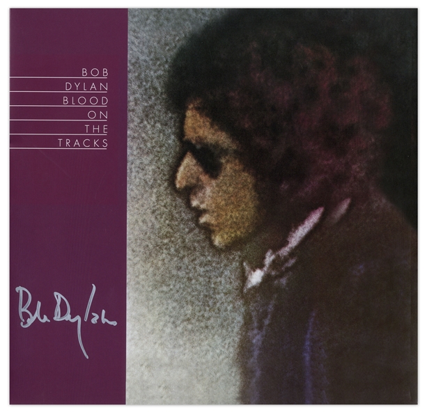 Bob Dylan Signed Album ''Blood on the Tracks'' -- With Jeff Rosen COA