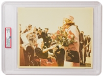 Original 10 x 8 Photo of Jackie Kennedy in Dallas -- Taken by Cecil W. Stoughton the Morning of the Assassination -- Encapsulated & Authenticated by PSA as Type I Photograph