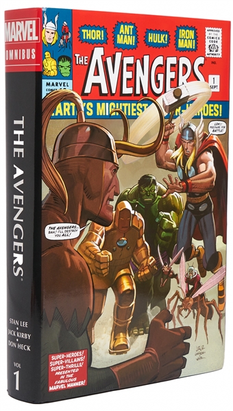 Stan Lee Signed ''The Avengers Omnibus'' Coffee Table Book -- Also Signed by 8 Members of Superhero Squad Including Chris Hemsworth & Chris Evans