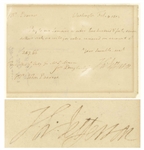 Thomas Jefferson Autograph Letter Signed as President, Authorizing John Barnes to Pay Étienne Lemaire, His Steward in the Executive Mansion