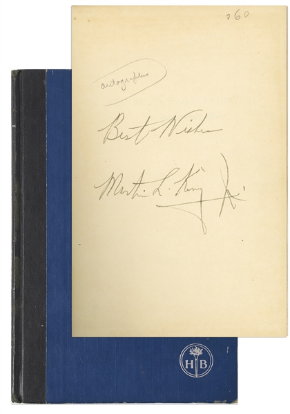 Martin Luther King Signed First Edition of ''Stride Toward Freedom'' Without Inscription