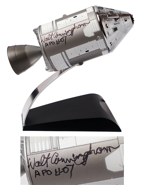 Walt Cunningham Signed Model for the Apollo 7 Command and Service Module