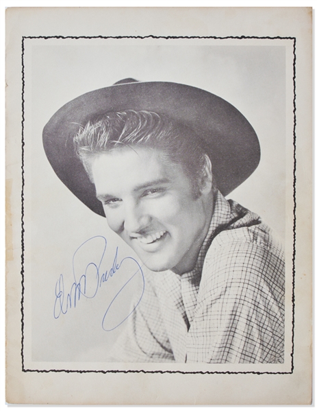 Elvis Presley Signed 8.5'' x 11'' Photo -- With Epperson COA