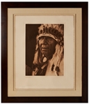 Edward Sheriff Curtis Original Large Photogravure Plate of Wakonda-Oto -- From The North American Indian
