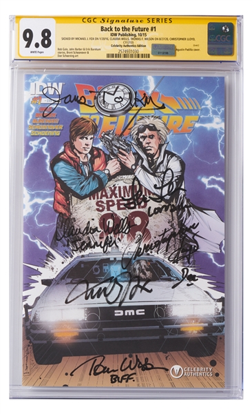''Back to the Future'' Cast-Signed Comic #1 -- Includes Signatures of Michael J. Fox, Christopher Lloyd, Lea Thompson, Thomas Wilson, Claudia Wells & James Tolkan