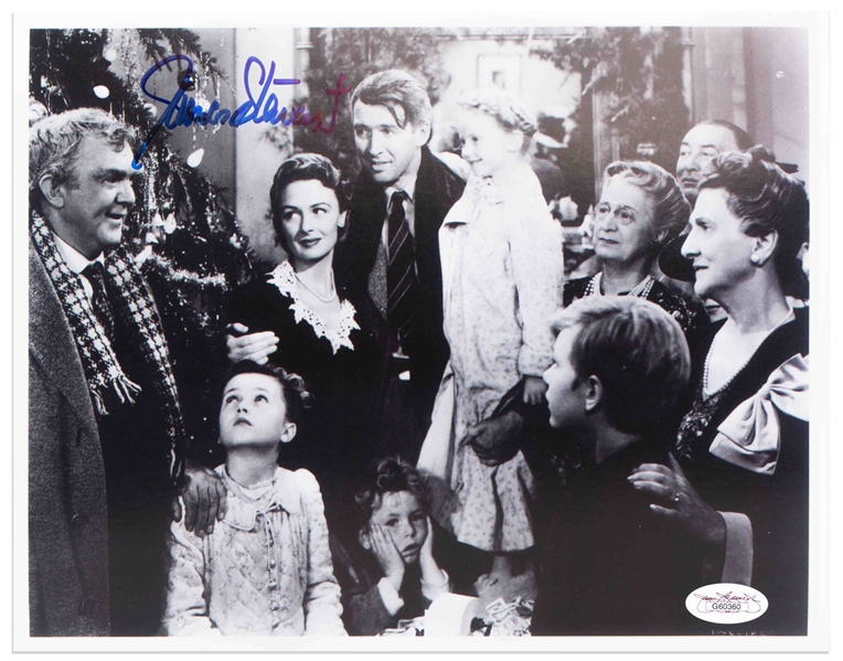 James Stewart Signed 10'' x 8'' Photo From ''It's a Wonderful Life'' -- With JSA COA