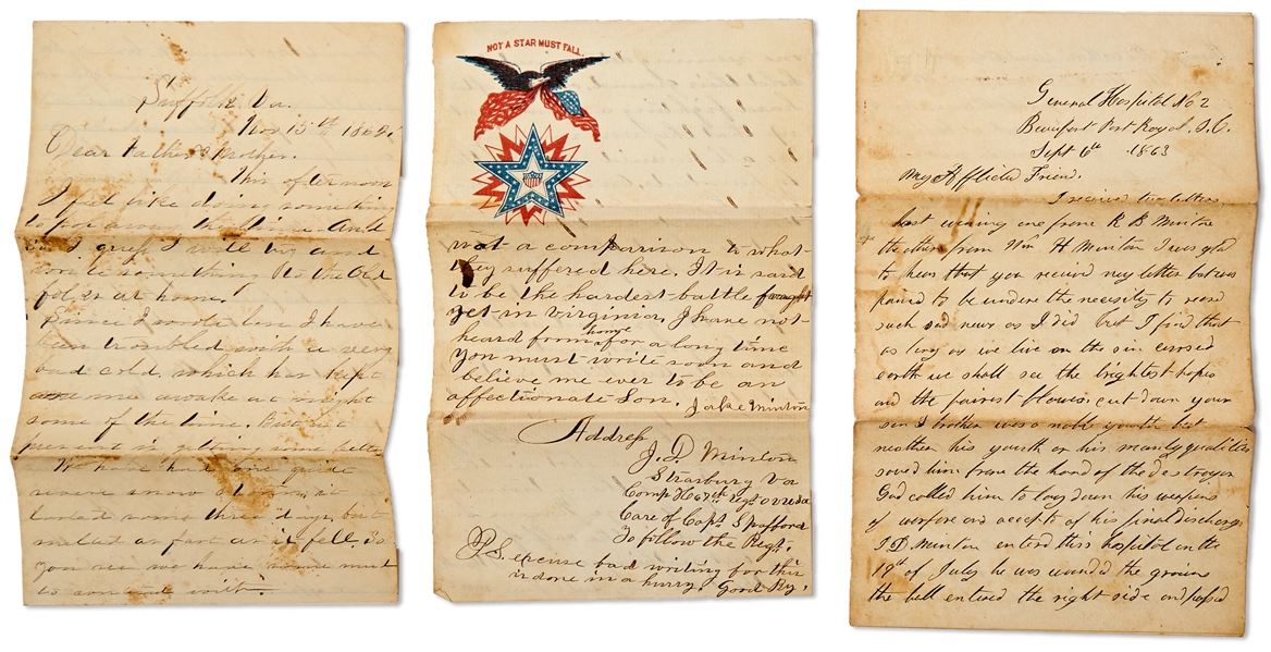 Exceptional Civil War Archive of 50+ Letters by a KIA Sergeant in the 67th Ohio: ''...At last after hard fighting a shout went up that they were running. We all pursued, slaying them by hundreds...''