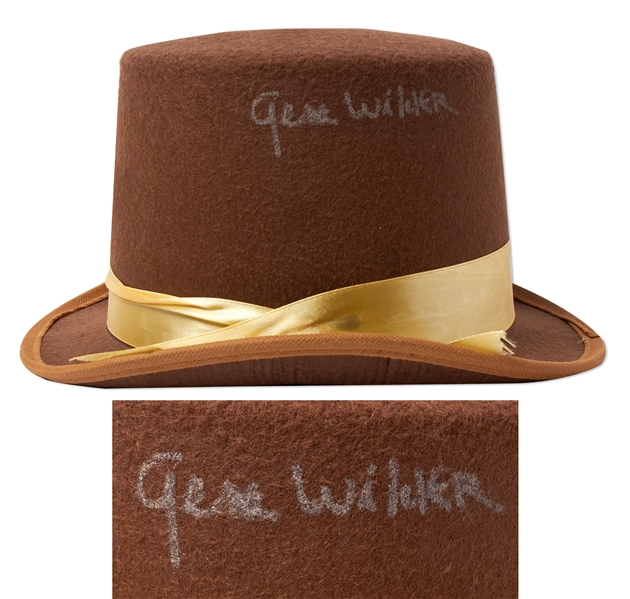 Gene Wilder Signed ''Willy Wonka'' Hat -- With PSA/DNA COA