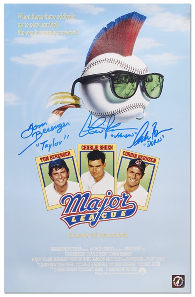 ''Major League'' Cast-Signed 11'' x 17'' Photo Poster