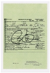 Barack Obama Souvenir Signed Copy of His Birth Certificate