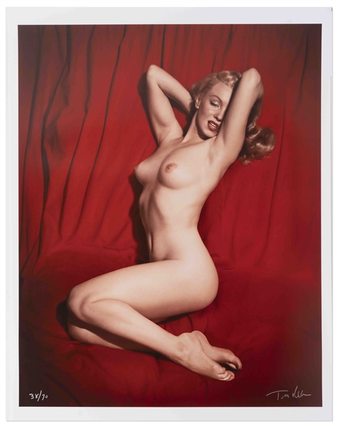 Tom Kelley Limited Edition Giclee Photograph of Marilyn Monroe -- ''Pose #6'' Photo Measures 17'' x 22''