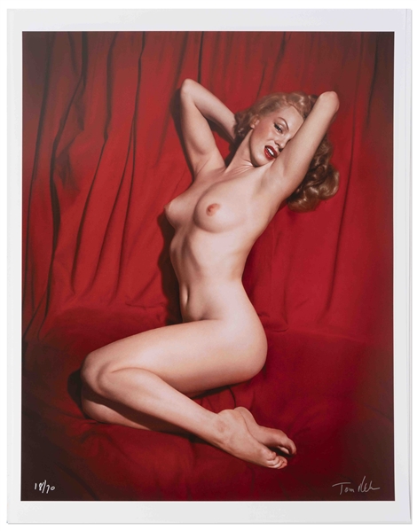Tom Kelley Limited Edition Giclee Photograph of Marilyn Monroe -- ''Pose #10'' Photo Measures 17'' x 22''