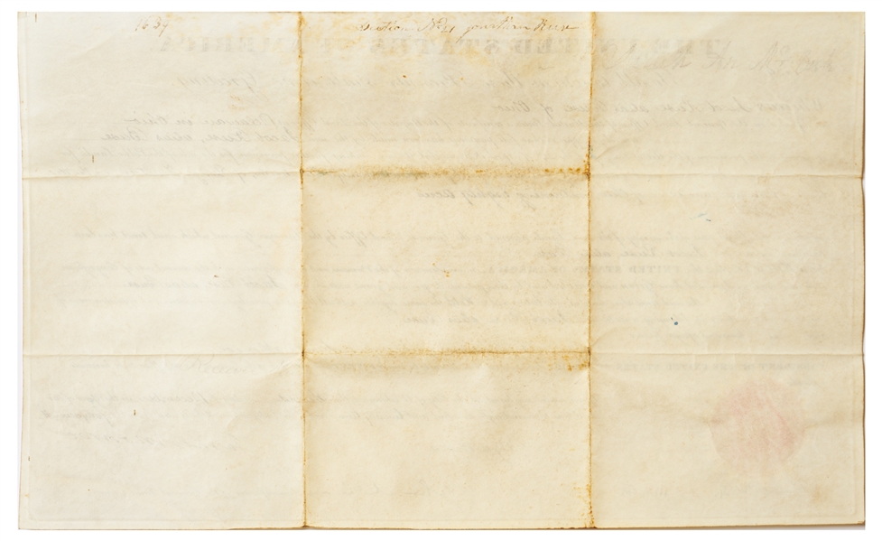 James Monroe Ohio Land Grant Signed as President