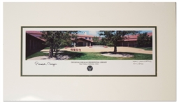Ronald Reagan Signed Limited Edition Photo of His Presidential Library -- Panoramic Photo Measures 16 x 6