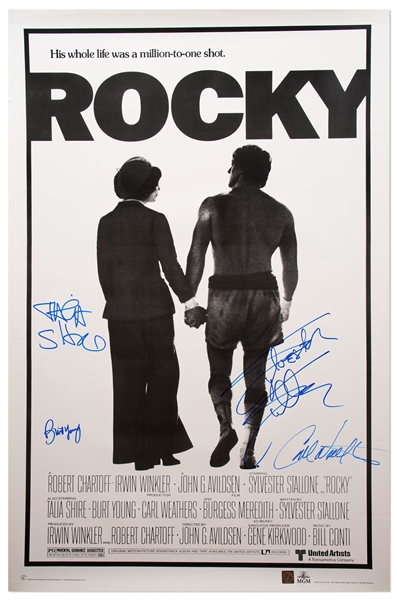 ''Rocky'' Cast-Signed Poster Including Sylvester Stallone
