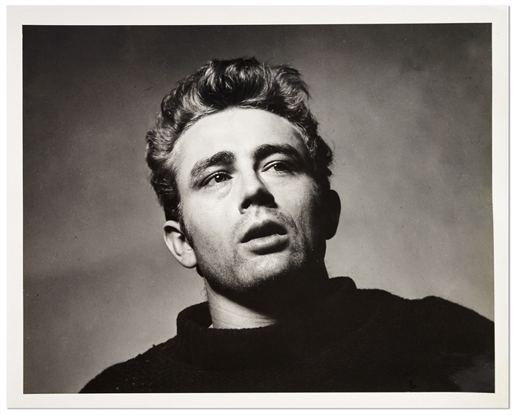 Original James Dean 10'' x 8'' Photograph by Roy Schatt From the Famous Torn Sweater Session