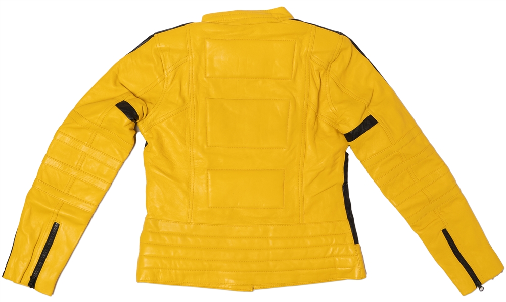 Yellow Leather ''Kill Bill'' Jacket Signed by Uma Thurman