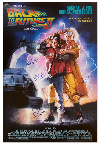 ''Back to the Future'' Cast-Signed Poster -- Includes Signatures of Michael J. Fox and Christopher Lloyd
