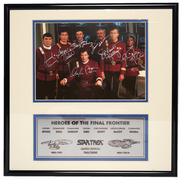 Star Trek Cast-Signed Photo -- Limited Edition Signed by All 7 Crew Members of the Starship Enterprise