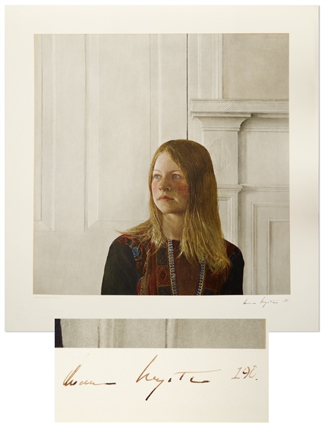 Andrew Wyeth Signed Limited Edition Collotype of ''Siri''