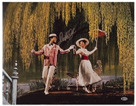 Dick Van Dyke Signed 20 x 16 Photo From Mary Poppins -- With Beckett COA