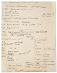 Richard Feynman Handwritten Document From the Challenger Disaster Investigation -- He Writes, PRESIDENTIAL PRESSURE / BIG SHOTS, PARANOIA and TAXI TO HARDWARE STORE / ICE WATER