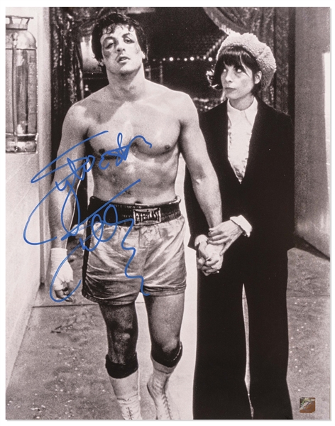 Sylvester Stallone Signed 16'' x 20'' ''Rocky'' Photo