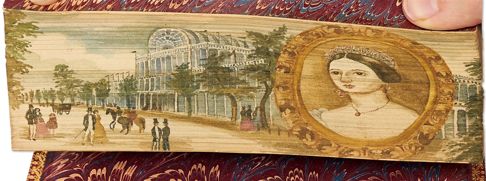 Fore-Edge Paintings Within a 3 Volume Set of ''The Constitutional History of England'' From 1867